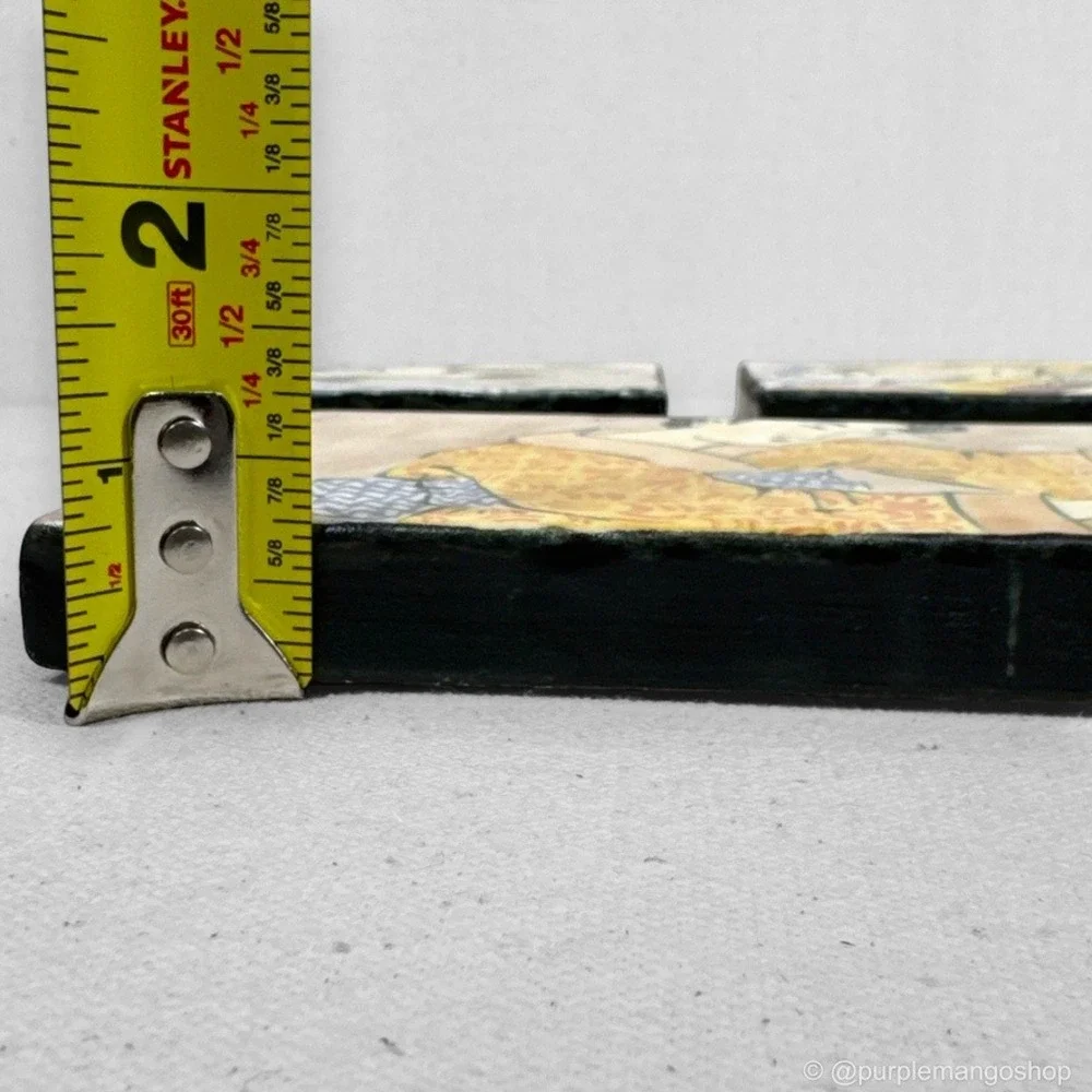 VINTAGE Saks Fifth Avenue Japanese Ukiyo-e‎ Geisha Ceramic Art Tile Wall Plaque